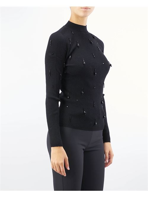 Turtleneck with jewel embroidery Penny Black PENNY BLACK | Sweater | APOLLO3